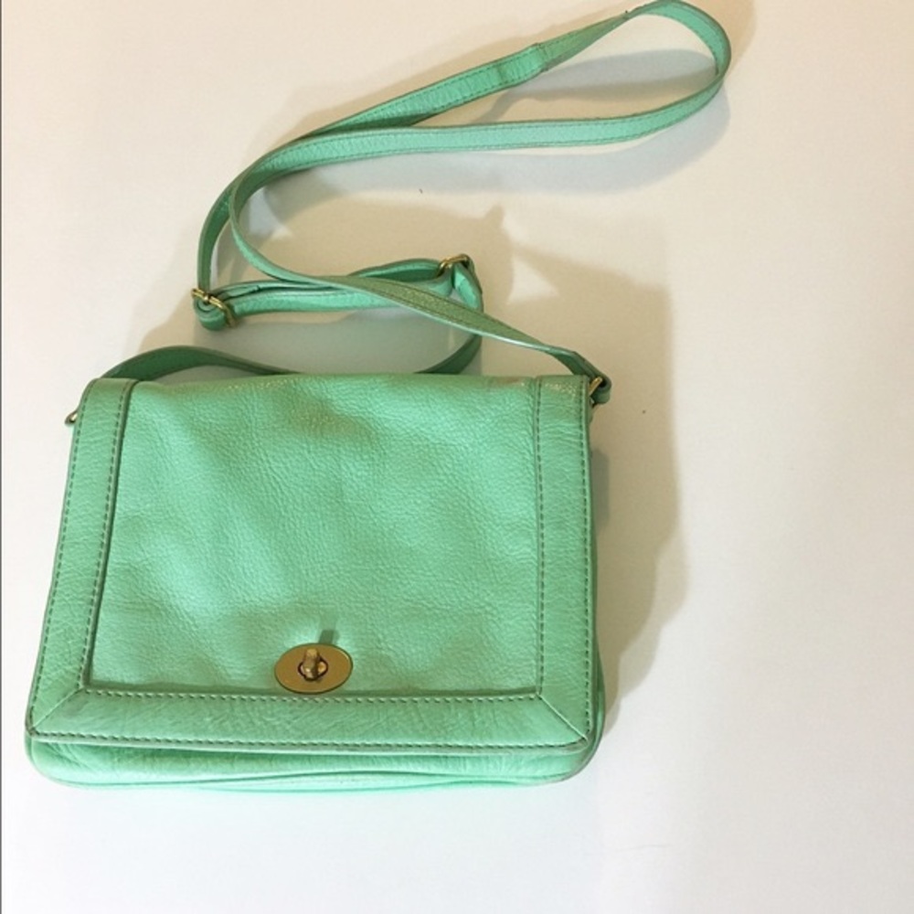 Mint condition green J Crew crossbody